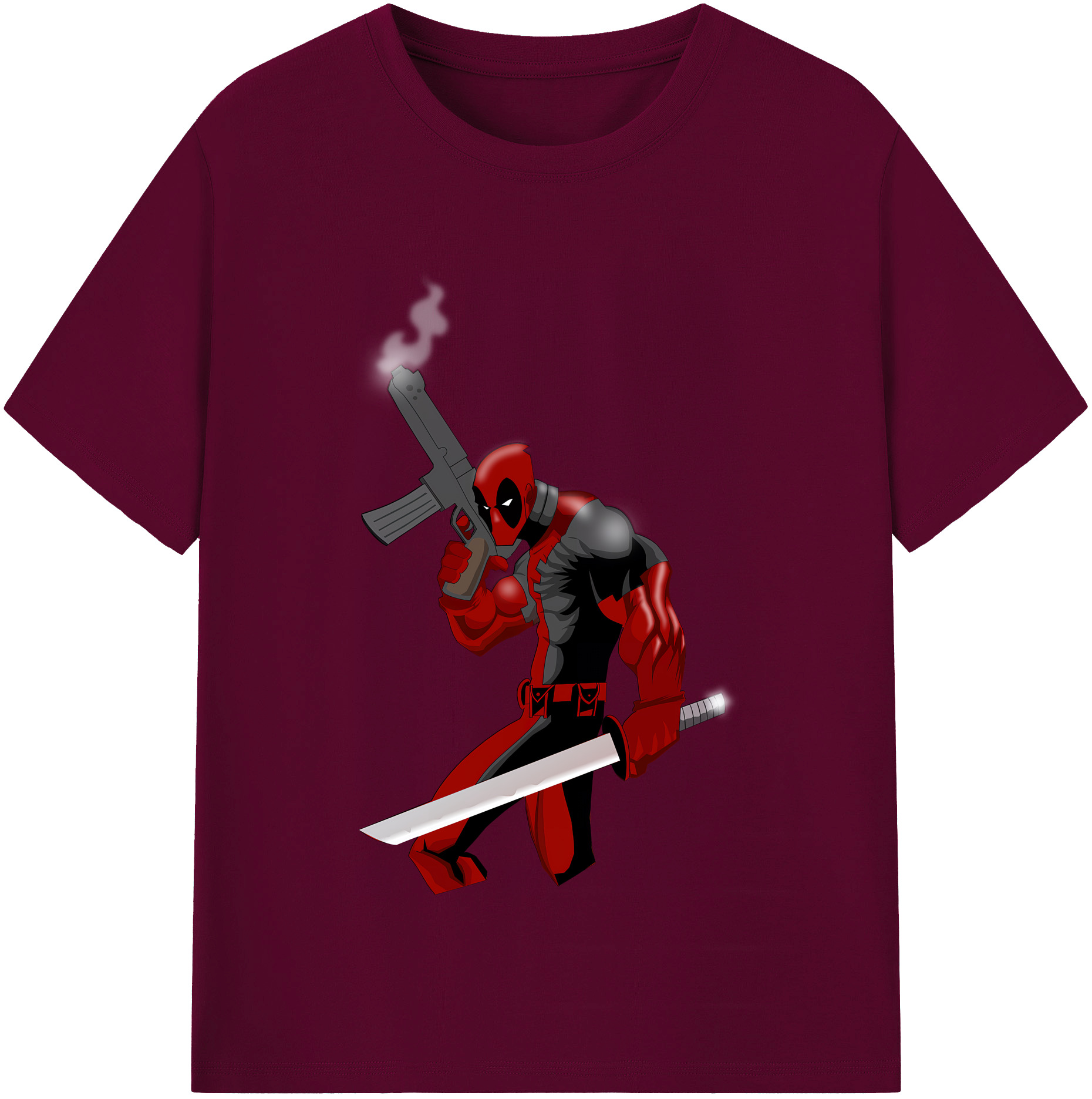 （画像用） Deadpool デッドプール レディースカジュアルプリントTシャツ（綿100％）